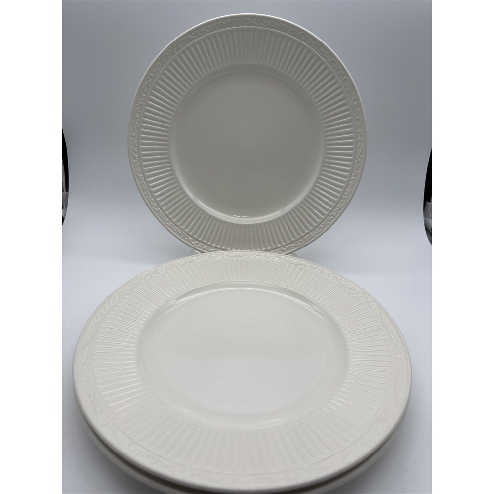 Set Of 3 Vintage Mikasa Italian Countryside Cream Dinner Plates 11 1/4" DD900